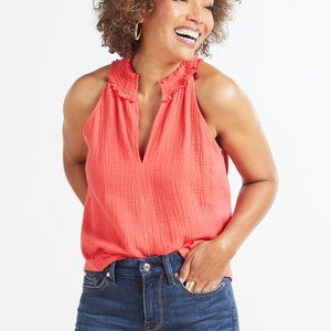 Evereve Serena Gauze Top